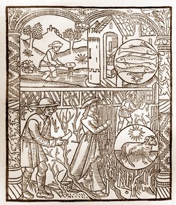Çoban takvimi - Ayların Çalışmaları - Mart - Guy Marchant (Guido Mercator) tarafından Troyes