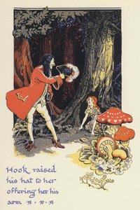 Peter Pan ve Wendy: Hook ona kolunu uzatarak şapkasını kaldırdı (renkli taş)
