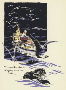 Peter Pan ve Wendy: Korsan botuydu (renkli taş)