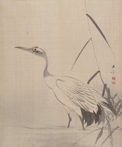 Sazlıklar Arasında Turna, 1887-92. by Gyokusho Kawabata