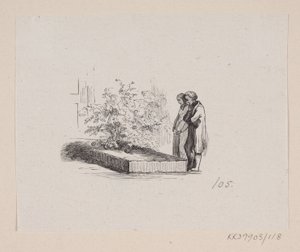 HC Andersen, "Peri Masalları ve Hikayeleri", Cilt 2'deki "Komşu Aileler" için İllüstrasyon by H.P. Hansen