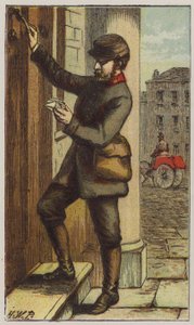 Postacı (renkli taş) by H.W. (after) Petherick