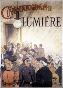 20. yüzyılın başlarında Lumière kardeşlerin sinematografisi için H. Brispot tarafından hazırlanan reklam afişi.