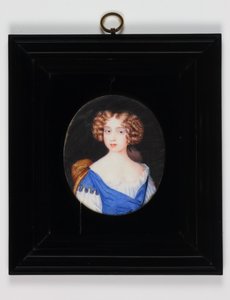 Leydi Catherine Cavendish (parşömen üzerine suluboya)