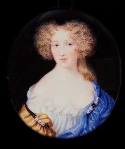 Leydi Margaret Cavendish, daha sonra Newcastle Düşesi (fildişi üzerine suluboya)