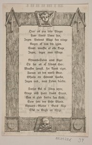 Melek başı, haç ve kafatası ile çerçeveleme by H. C. Henneberg