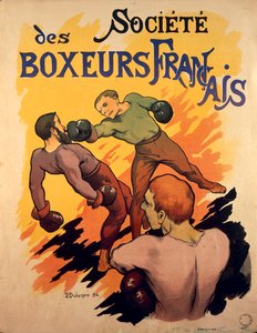 Societe des Boxeurs Francais, Fransız boksörler Delaspre tarafından reklam illüstrasyonu