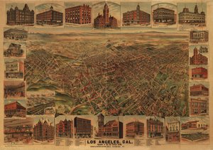 Los Angeles, Cal., şehir ve çevresi nüfusu 65.000. by H.; Elliott Pu Co.; Southern California Land Co. Elliott