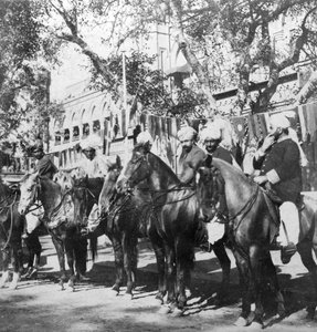 Punjabi atlıları Delhi, Hindistan, 1900
