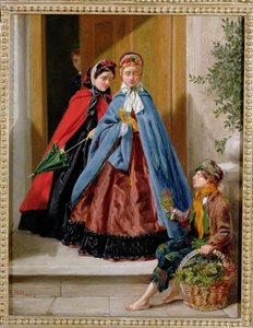 Çiçek Satıcısı, 1862 by H. Hilt