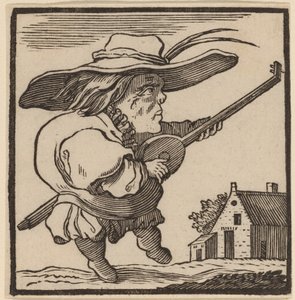 Ud Oynayan Kambur by H. Numan after Jacques Callot