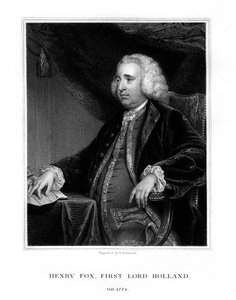Henry Fox, 1. Baron Hollanda, Whig devlet adamı, 1832.