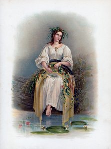 "Ophelia", 1891. by H Saunders