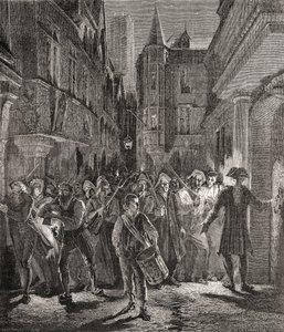 Pannemaker-Ligny tarafından oyulmuş, insanlar tarafından korunan Paris (gravür) by H. de la (after) Charlerie