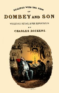Dombey & Son, Charles Dickens. Baş sayfa by Hablot Knight Browne