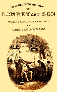 Dombey & Son, Charles Dickens. Baş sayfa by Hablot Knight Browne