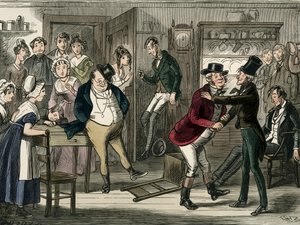 Pickwick Kulübü, Charles Dickens by Hablot Knight Browne