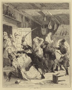 Bir çiftlik evinde hırsızlar by Hablot Knight Browne