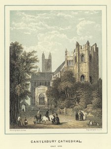 Canterbury Katedrali, doğu ucu by Hablot Knight Browne