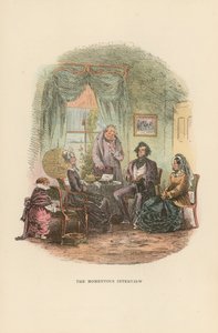 David Copperfield için İllüstrasyon by Hablot Knight Browne