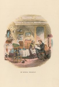 David Copperfield için İllüstrasyon by Hablot Knight Browne