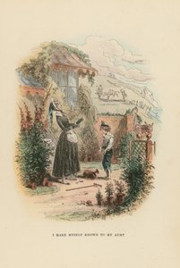 David Copperfield için İllüstrasyon by Hablot Knight Browne