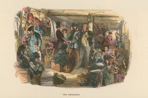 David Copperfield için İllüstrasyon by Hablot Knight Browne