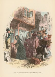 Dombey ve Oğul için İllüstrasyon by Hablot Knight Browne