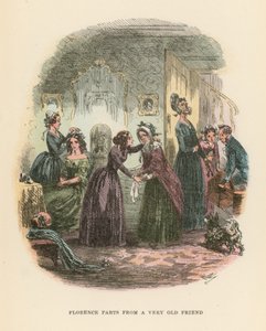 Dombey ve Oğul için İllüstrasyon by Hablot Knight Browne