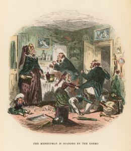 Dombey ve Oğul için İllüstrasyon by Hablot Knight Browne