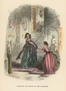Dombey ve Oğul için İllüstrasyon by Hablot Knight Browne