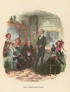 Dombey ve Oğul için İllüstrasyon by Hablot Knight Browne
