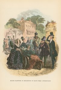Dombey ve Oğul için İllüstrasyon by Hablot Knight Browne