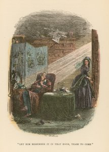 Dombey ve Oğul için İllüstrasyon by Hablot Knight Browne