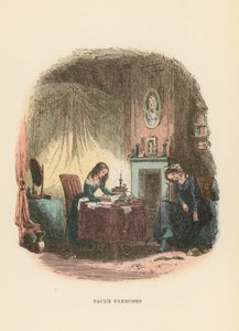 Dombey ve Oğul için İllüstrasyon by Hablot Knight Browne