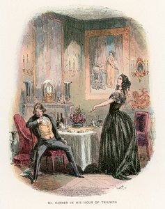 Dombey ve Oğul için İllüstrasyon by Hablot Knight Browne