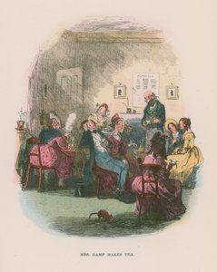 Martin Chuzzlewit için çizim by Hablot Knight Browne