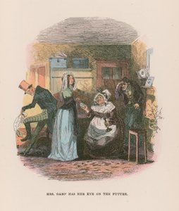 Martin Chuzzlewit için çizim by Hablot Knight Browne