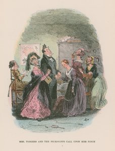 Martin Chuzzlewit için çizim by Hablot Knight Browne
