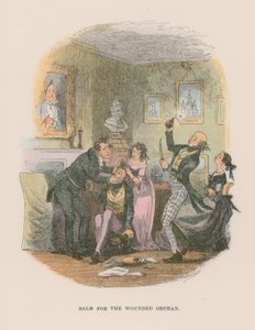 Martin Chuzzlewit için çizim by Hablot Knight Browne