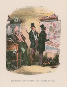 Martin Chuzzlewit için çizim by Hablot Knight Browne