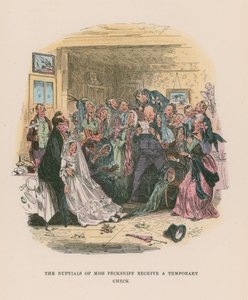 Martin Chuzzlewit için çizim by Hablot Knight Browne