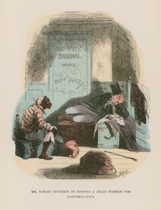 Martin Chuzzlewit için çizim by Hablot Knight Browne