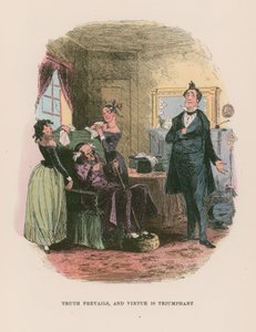 Martin Chuzzlewit için çizim by Hablot Knight Browne