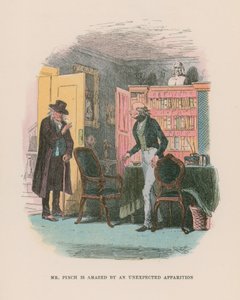 Martin Chuzzlewit için çizim by Hablot Knight Browne