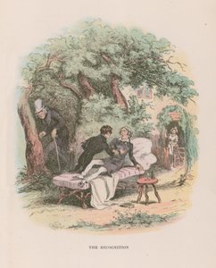 Portrett af konu sem ber kerti ki by Hablot Knight Browne