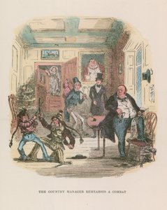 Nicholas Nickleby için İllüstrasyon by Hablot Knight Browne