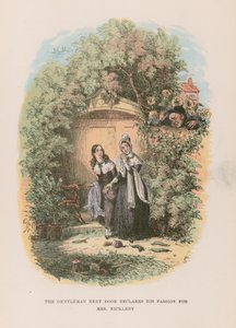 Nicholas Nickleby için İllüstrasyon by Hablot Knight Browne