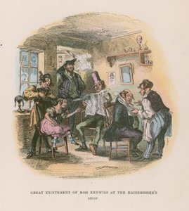 Nicholas Nickleby için İllüstrasyon by Hablot Knight Browne