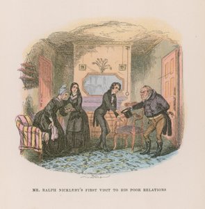 Nicholas Nickleby için İllüstrasyon by Hablot Knight Browne